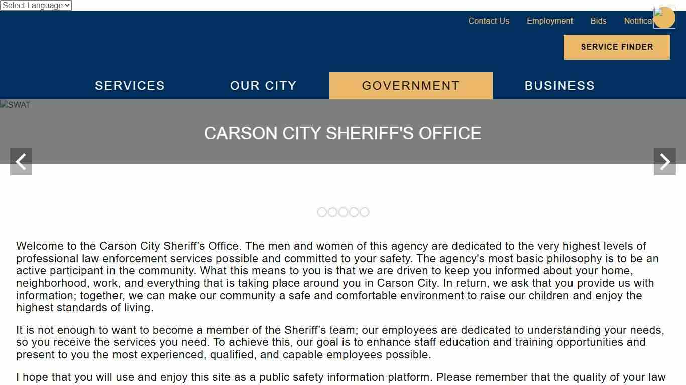 Sheriff's Office | Carson City